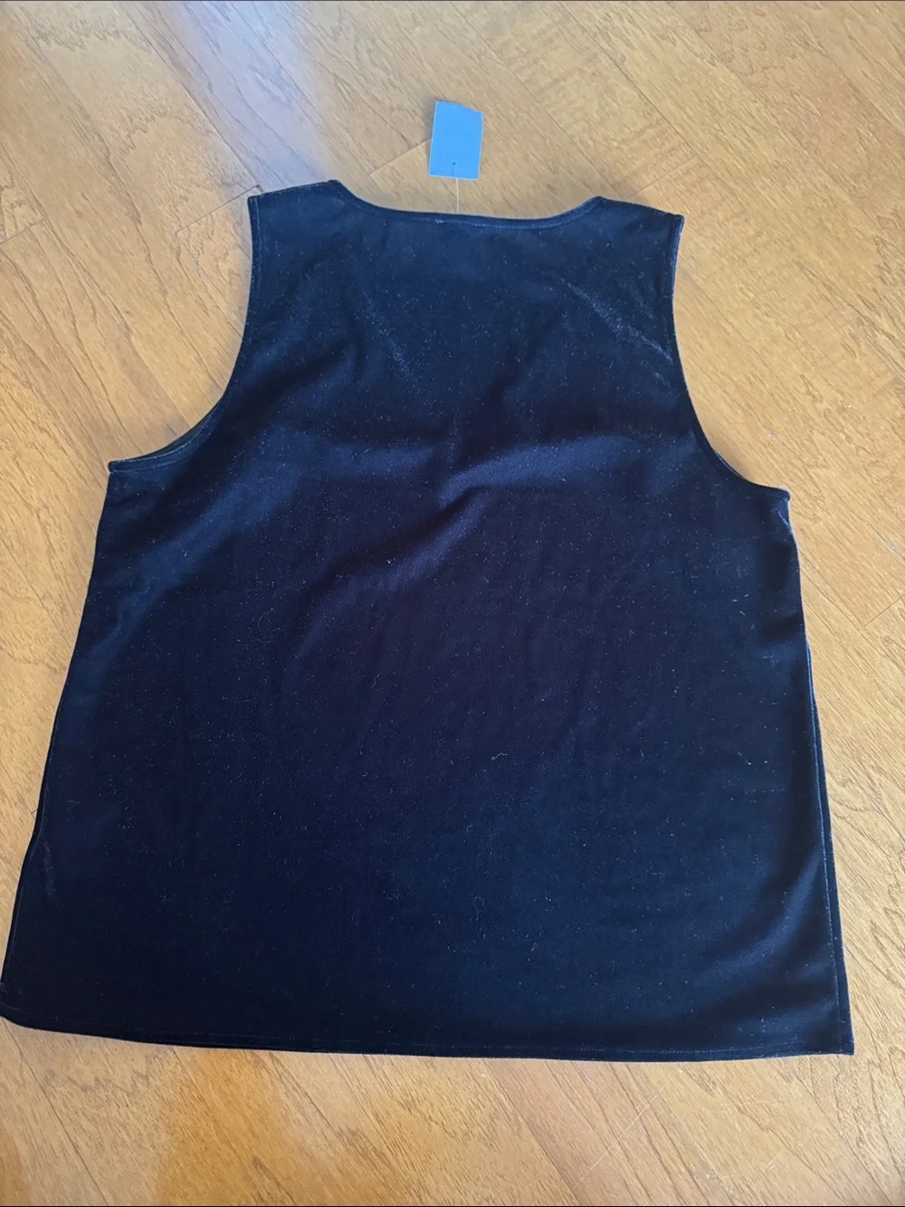 NEW J. Crew Black Velvet V-Neck Tank - Women's